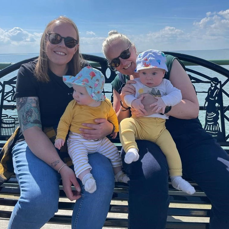 Amelia and Helen with Edith and Douglas