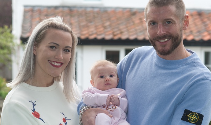 Amy and Neil with Olivia