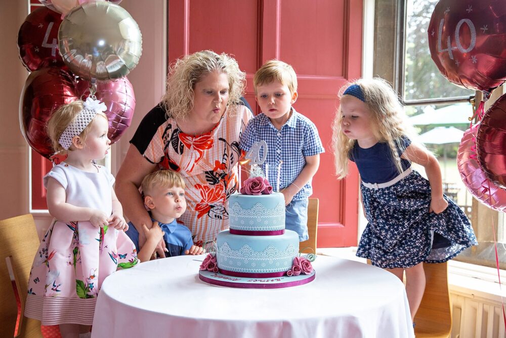 Louise Brwon celebrates her 40th birthday at Bourn Hall