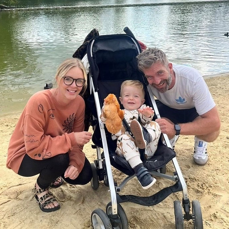 Carlene and Lewis with Leo