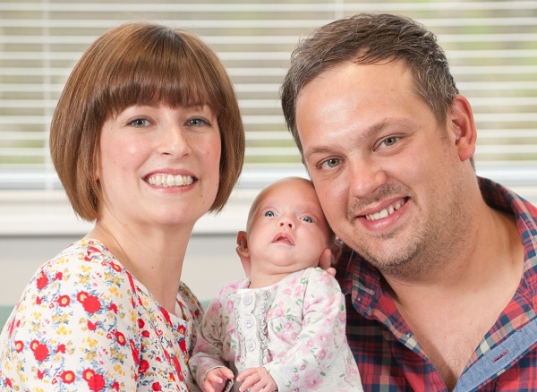 Sian and Ryan with baby Yvie