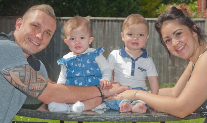 Joanne and Steven with their twins Jasmine &amp; Quinn.